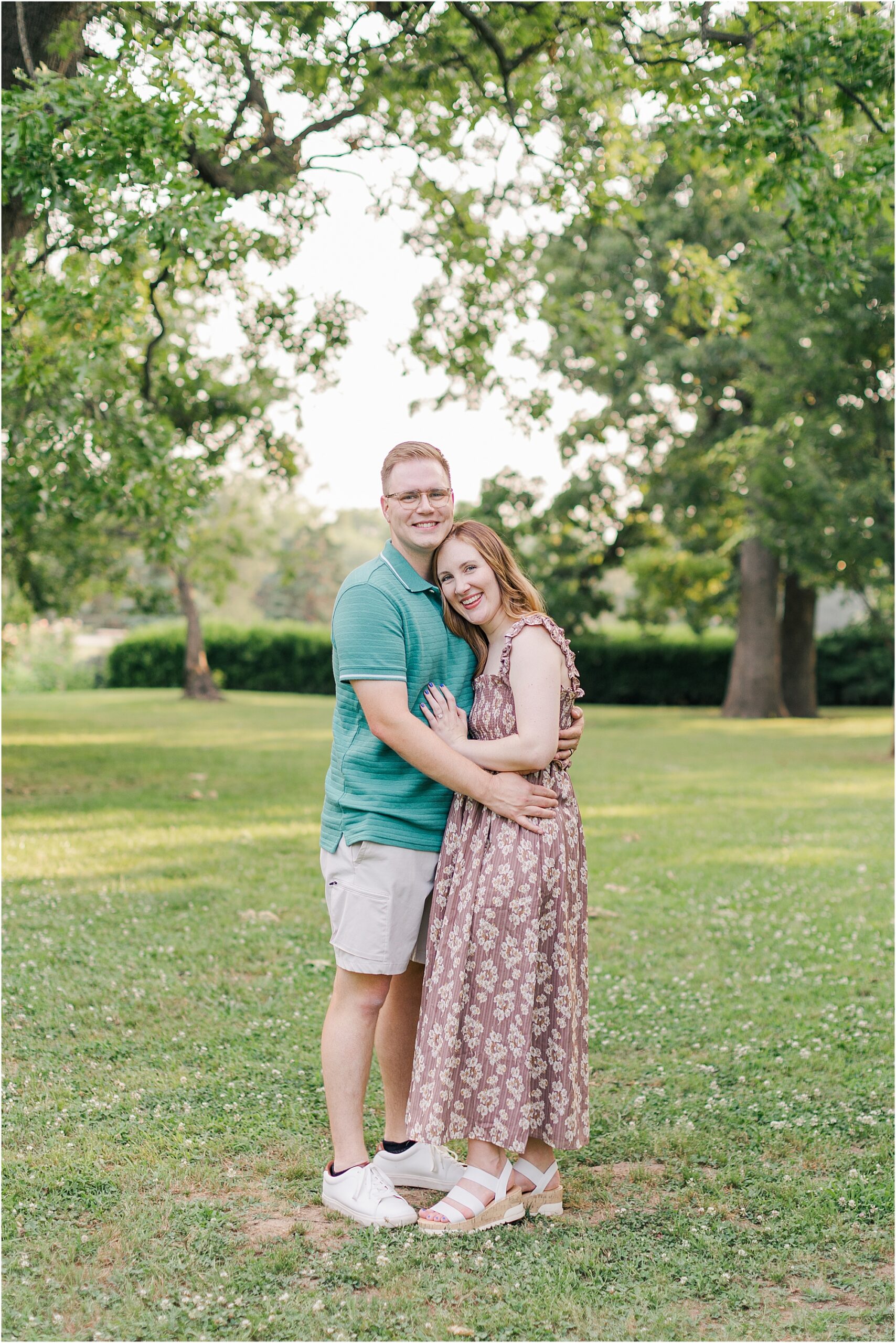 Mitchell and Alanna at woodward park at their summer family photo session.